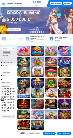 l'application et interface WINSMANIA CASINO