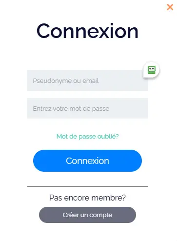 Connexion des membres du WINSMANIA CASINO