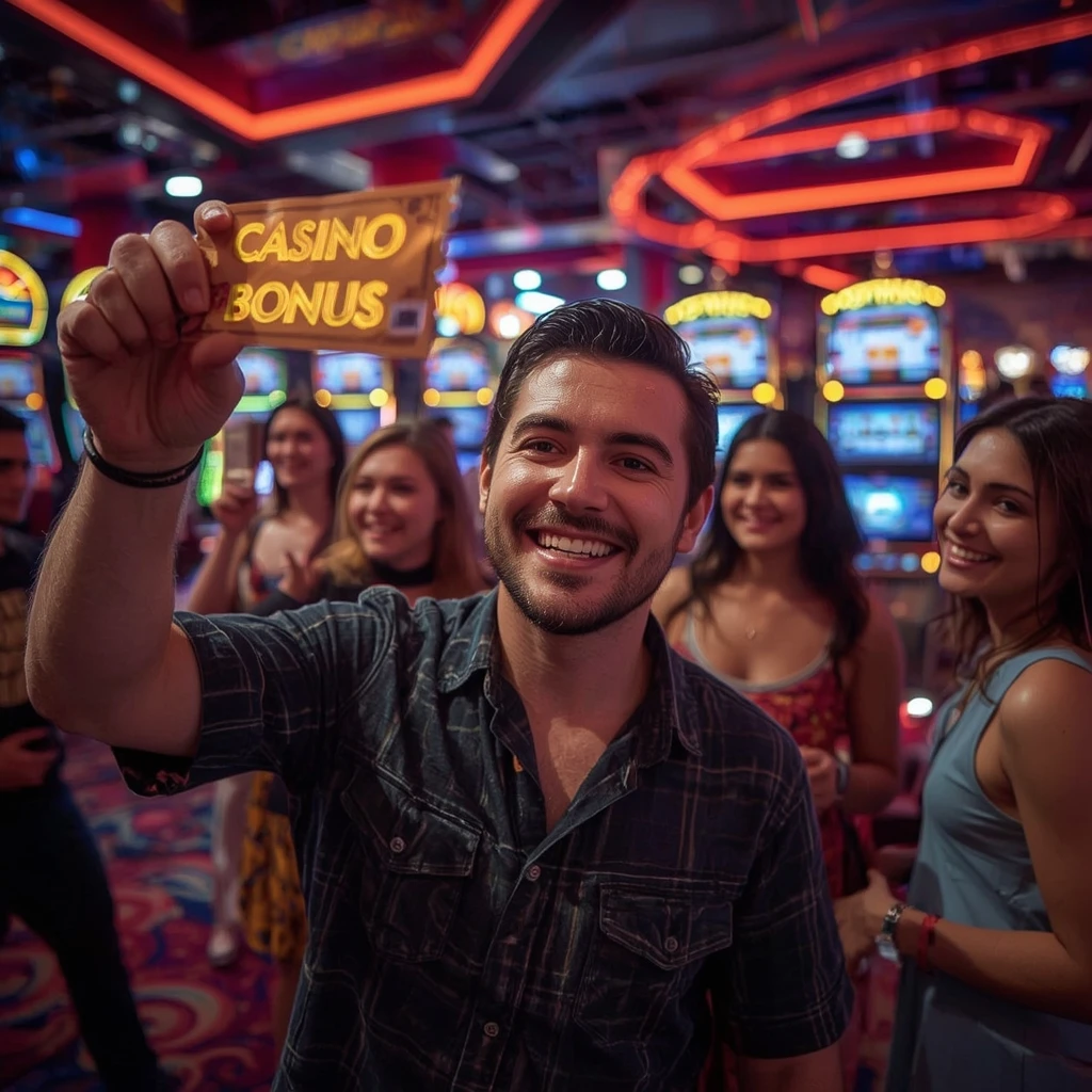 une personne avec un bonus de casino Winsmania Casino